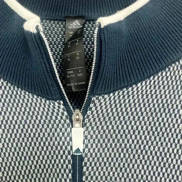 ADIDAS Men's Sport Quarter Zip Sweater Lightweight Hockey Size XL - Picture 5 of 8